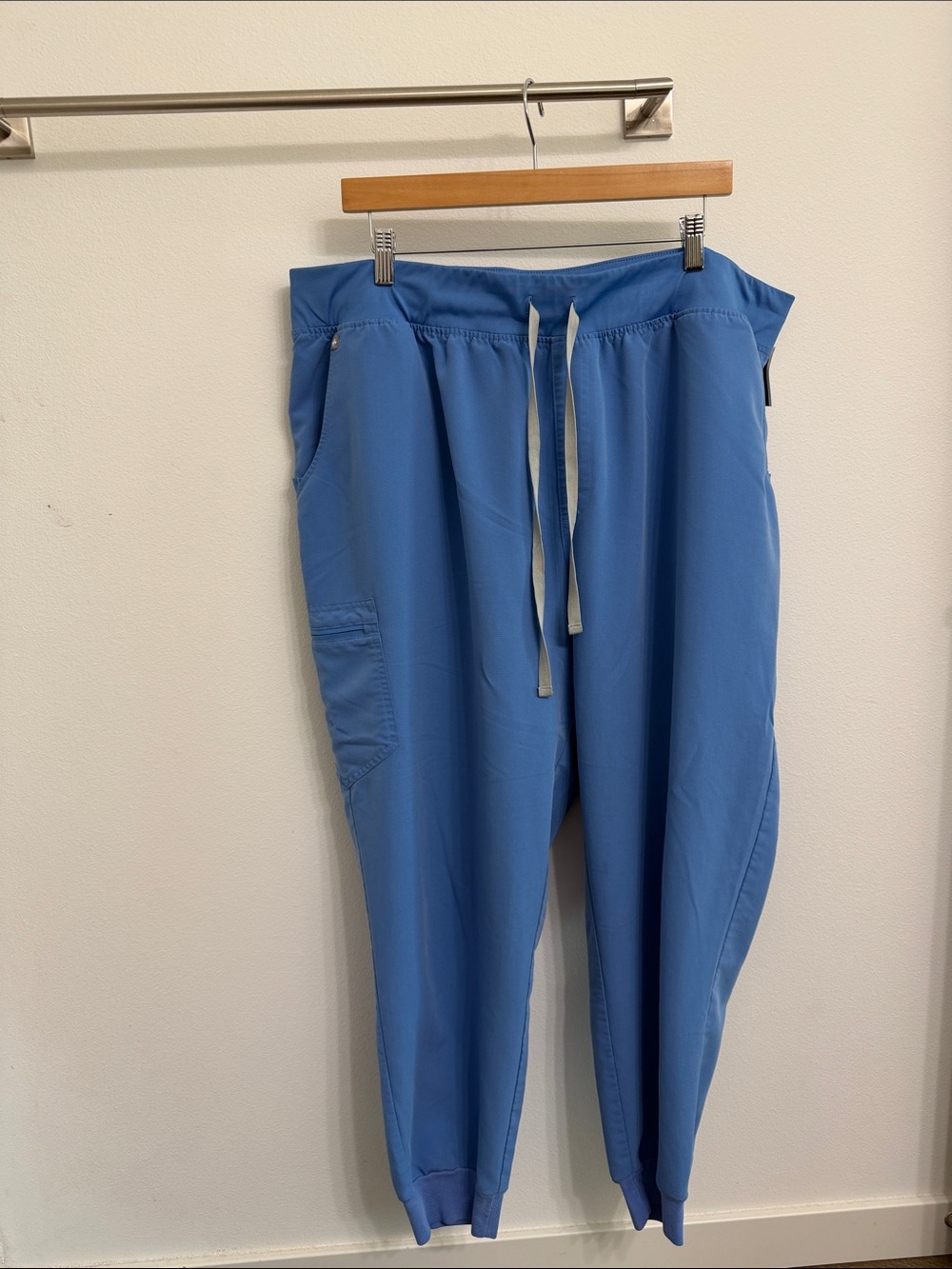 Figs Women’s 4X  Light Blue Drawstring technical collection scrub pant Joggers